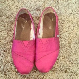 Magenta Grosgrain Toms